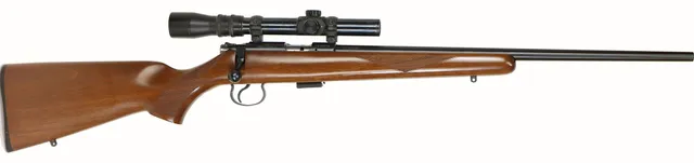 KULGEVÄR, fabrikat CZ, modell 455 American, kaliber .22LR, tillv.nr B407135, se-nr SE2452583.