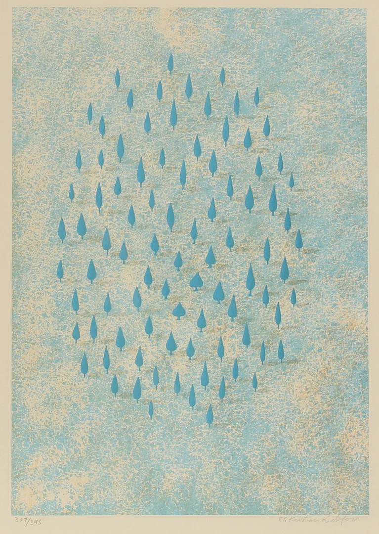 KRISTIAN KROKFORS. Färglitografi, signerad och numrerad. — Engravings & Prints — RA Auktionsverket Norrköping
