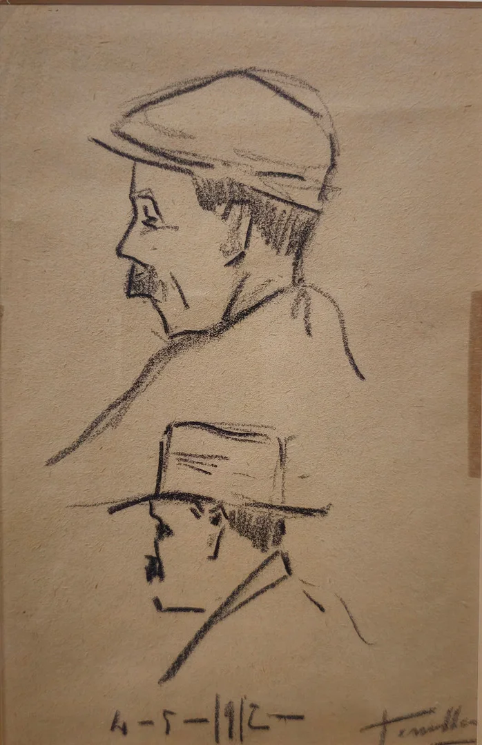 JOAQUIM TERRUELLA MATILLA. "APUNTES DE CALLE" FIRMADO Y FECHADO POR EL ARTISTA. — Drawings — Barcelona Auctions