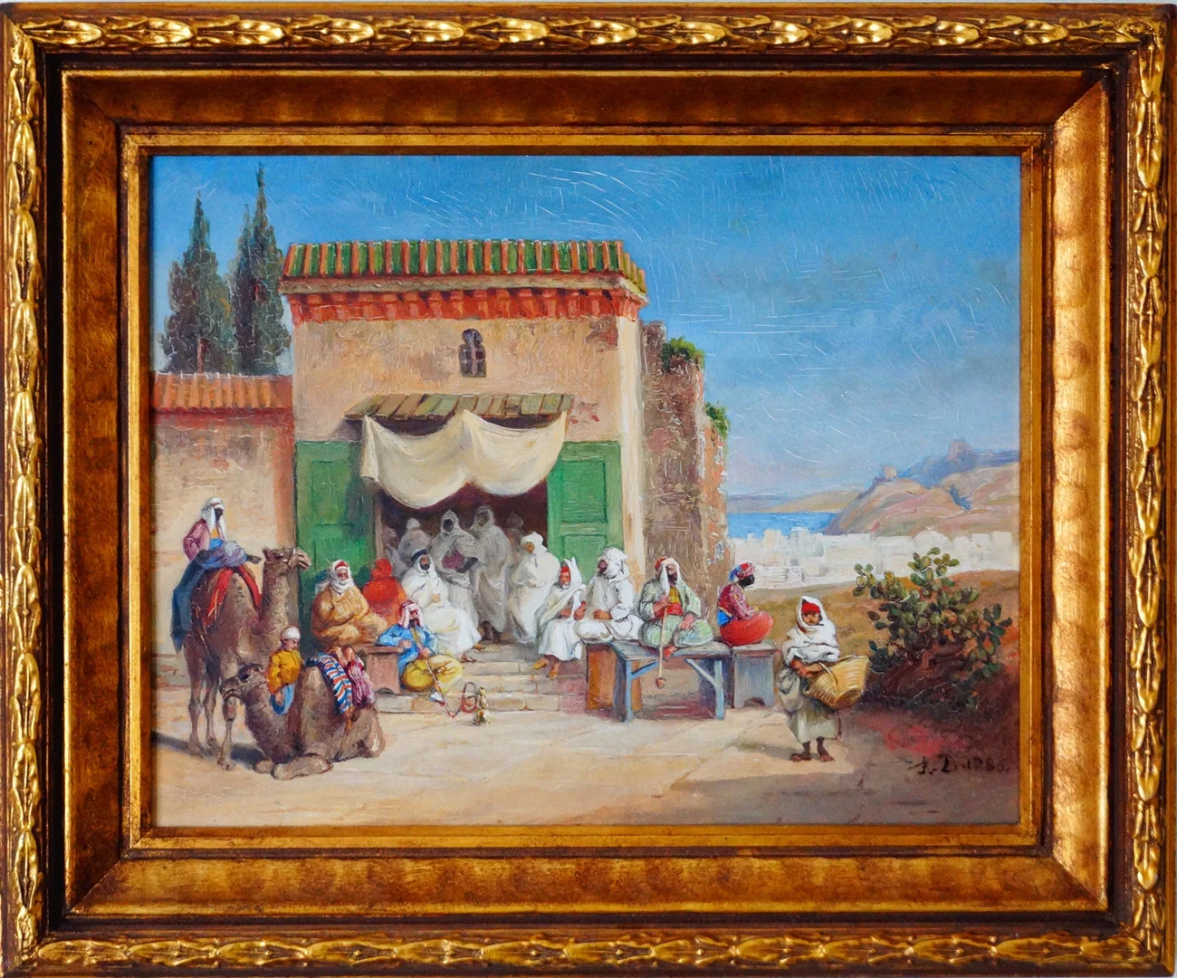 FRITZ VON DARDEL. olja på pannå, monogramsignerad 1886. — Paintings — Lysekils Auktionsbyrå
