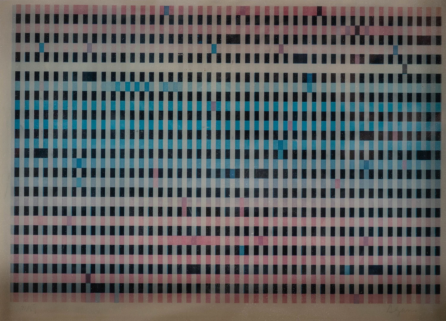 YAACOV AGAM (1928). OP-Art Komposition. — Engravings & Prints — Stockholms Auktionsverk Hamburg