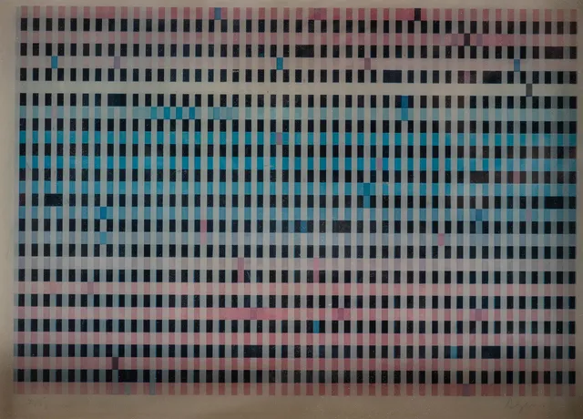 YAACOV AGAM (1928). OP-Art Komposition.