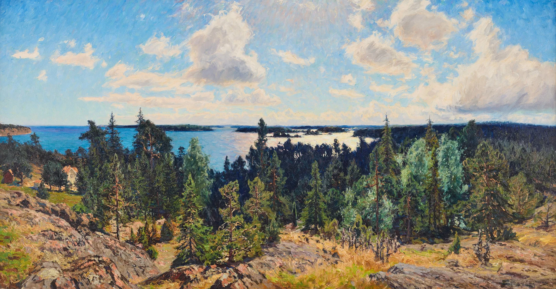 GOTTFRID KALLSTENIUS. Skärgårdslandskap. — Paintings — Stockholms Auktionsverk Fine Art