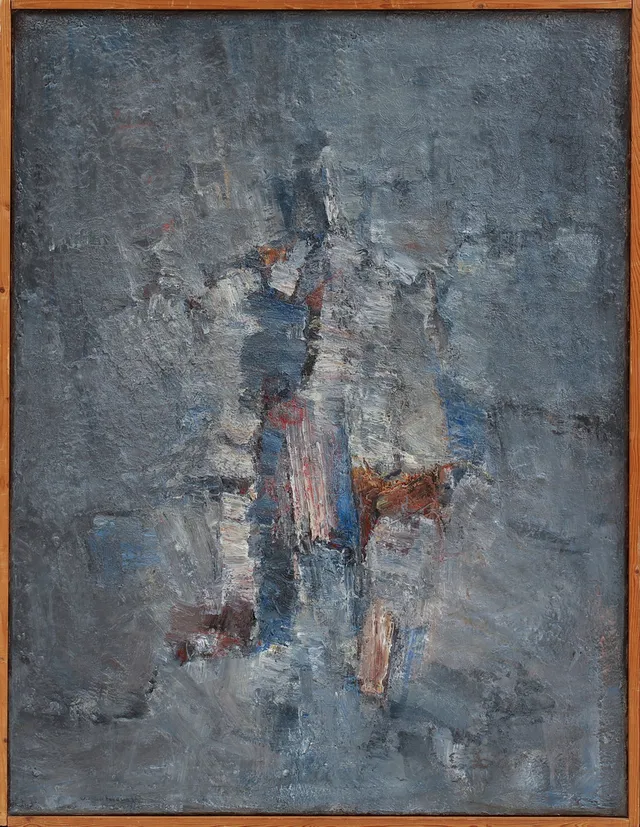 WIKING SVENSSON. "Dagslända" Olja på duk, signerad, 1958.