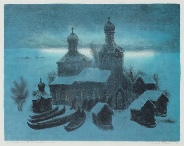 Johnson, Kaare Espolin — "Vinternatt II" Finnmark 1987