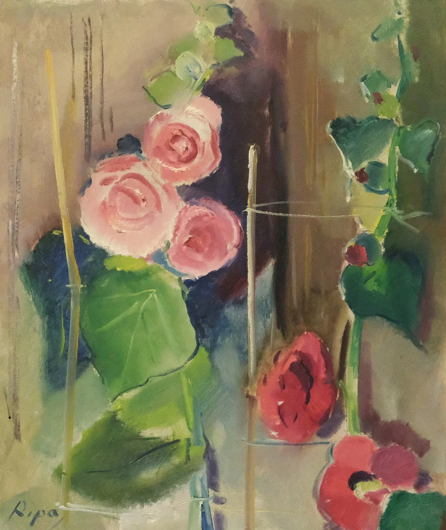 HANS RIPA. OLJA PÅ DUK, BLOMSTERSTILLEBEN. — Paintings — Björnssons Auktionskammare