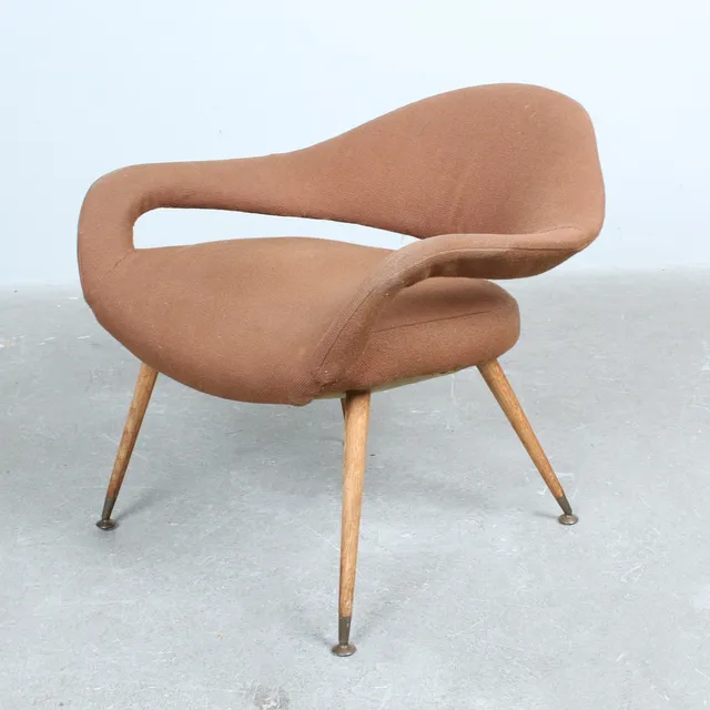 GASTONE RINALDI. Loungesessel, Modell „DU 55 P“ 1954.