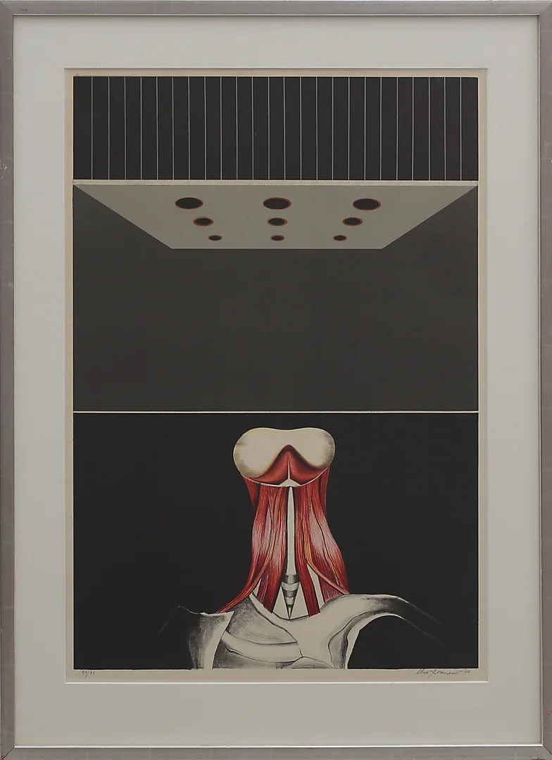 UNO SVENSSON. Litografi, komposition, signerad, numrerad 40/75 cm. — Engravings & Prints — Garpenhus Auktioner