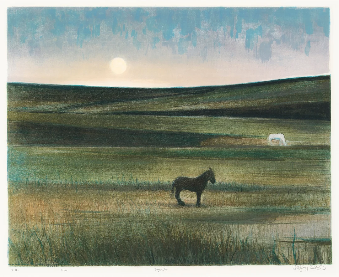 Sand, Vebjørn — "Saganatt" — Kunst/Grafikk — Blomqvist