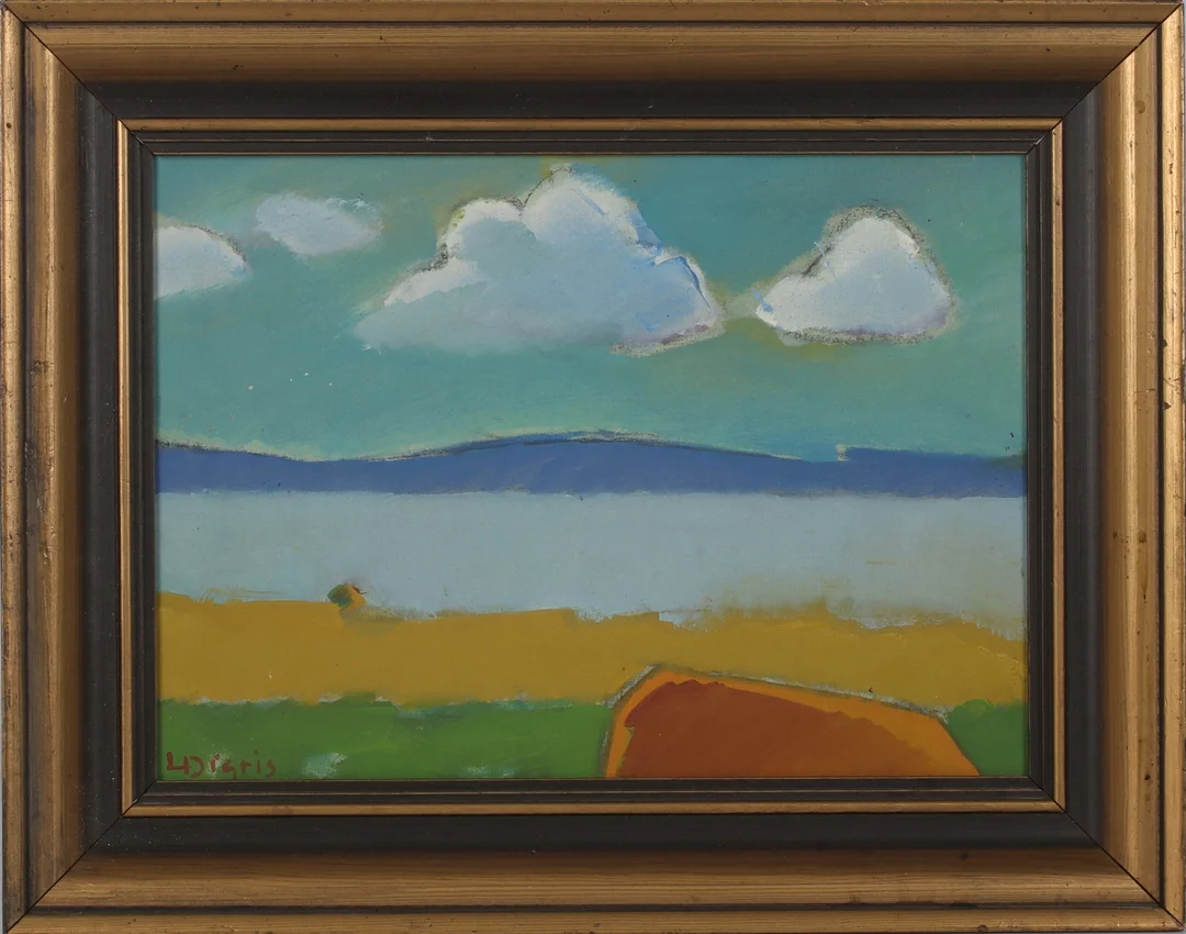 LEONARD DIGRIS. Landskap, olja på duk, signerad. — Paintings — Stadsauktion Sundsvall