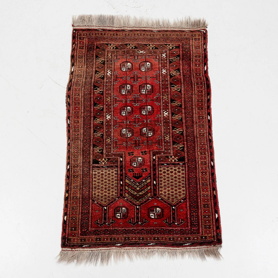 MATTA, orientalisk, Afghan, ca 130 x 83 cm. — Oriental Carpets & Textiles — Auktionshuset Kolonn