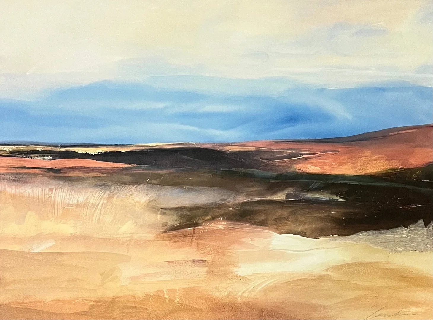 MARLENE LENKER. EFTER. "Sedona Hills". Tryck, signerad i trycket. — Engravings & Prints — Auktionshuset Thörner & Ek