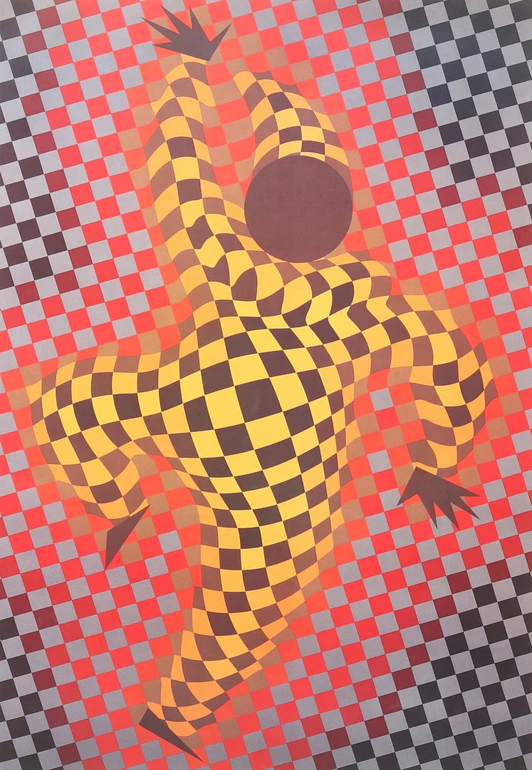 VICTOR VASARELY. Affisch, Vasarely, Galerie Börjeson, 1987, osignerad. — Engravings & Prints — Garpenhus Auktioner