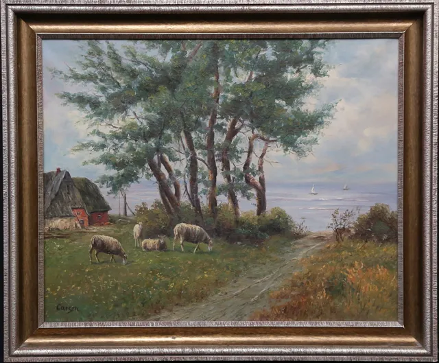OIDENTIFIERAD KONSTNÄR. Olja på duk, signerad Carsen.