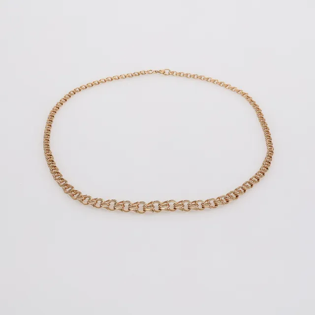 COLLIER, 18K GULD, DOSERAD BISMARCKLÄNK, Ca. 17,8 g.