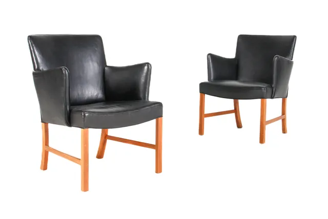 Jacob Kjær. Pair of armchairs / easy chairs, 1950s (2)