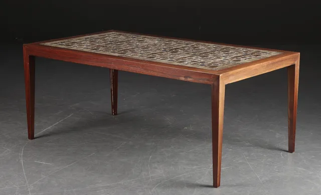 Severin Hansen for Haslev Møbelsnedkeri. Sofabord af palisander, 1960'erne