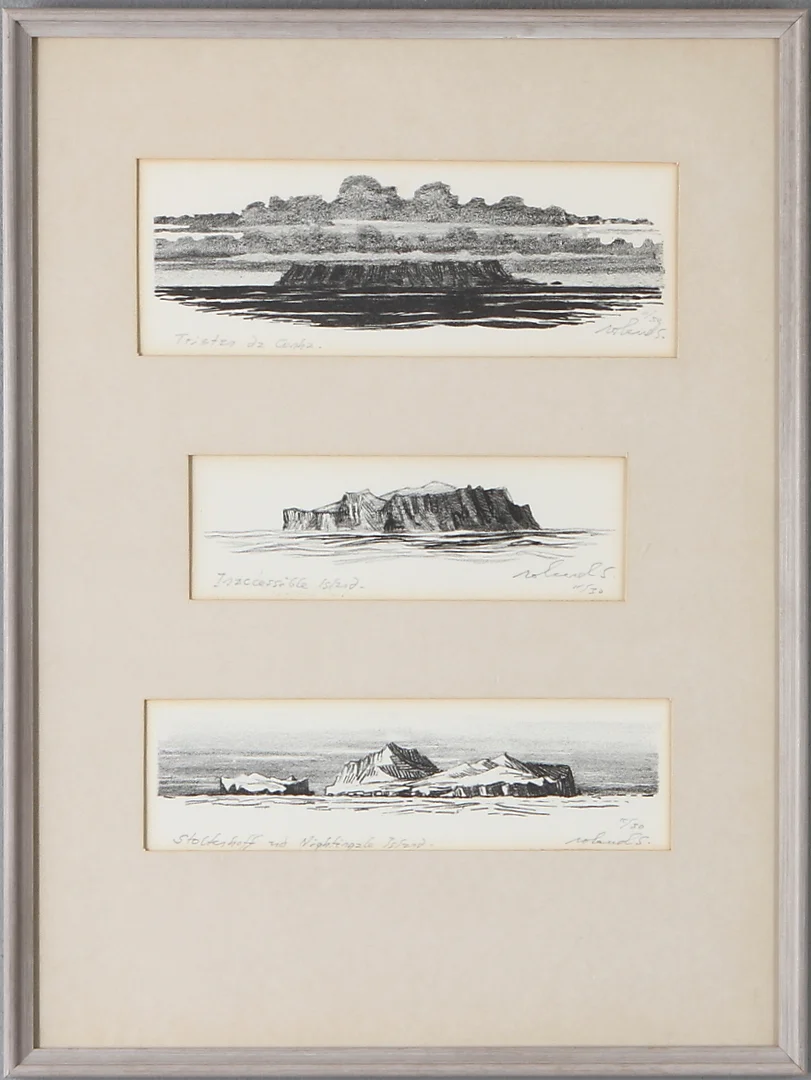 ROLAND SVENSSON. litografier, 3 st, signerade samt numrerade. — Engravings & Prints — Auktionshuset Kolonn