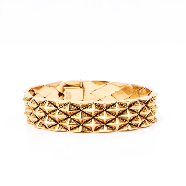 ARMBAND, 18k guld, fantasilänk, ca 36,7 g.