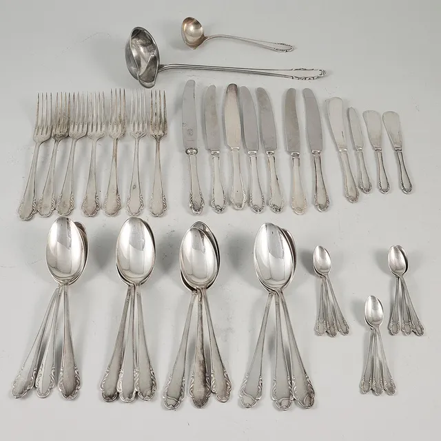 Bestick, Nysilver, 41 del.