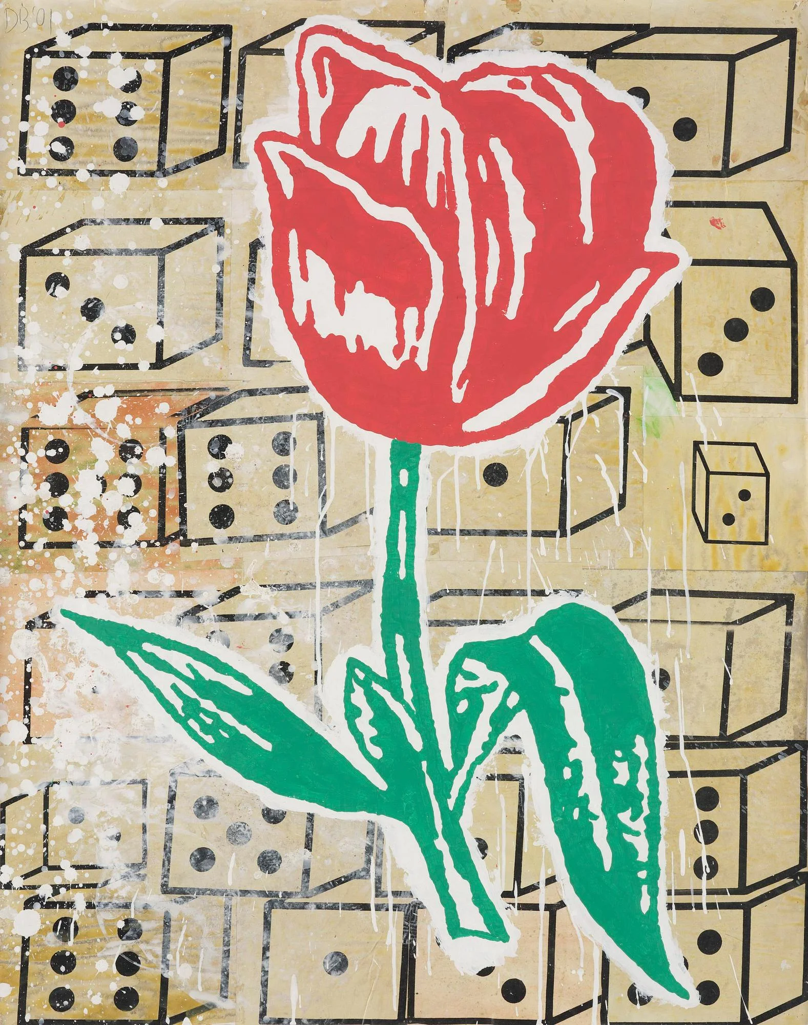 Donald Baechler, Untitled (Flower). — Bukowskis
