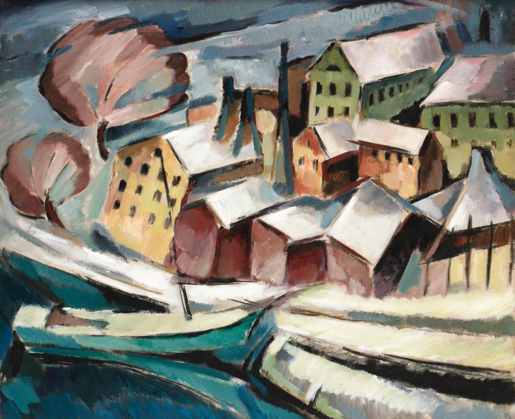 Agnes Cleve, Vinterliggare i Karlbergs Strand. — Bukowskis