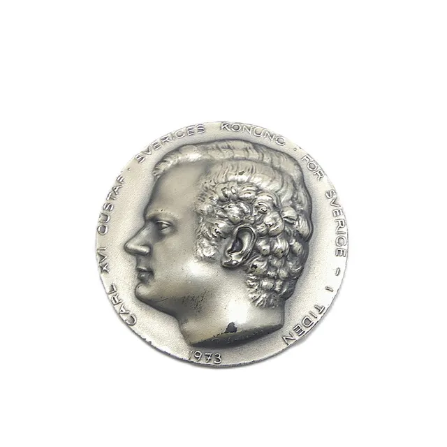 MEDALJ, silver, Carl XVI Gustaf 1973.
