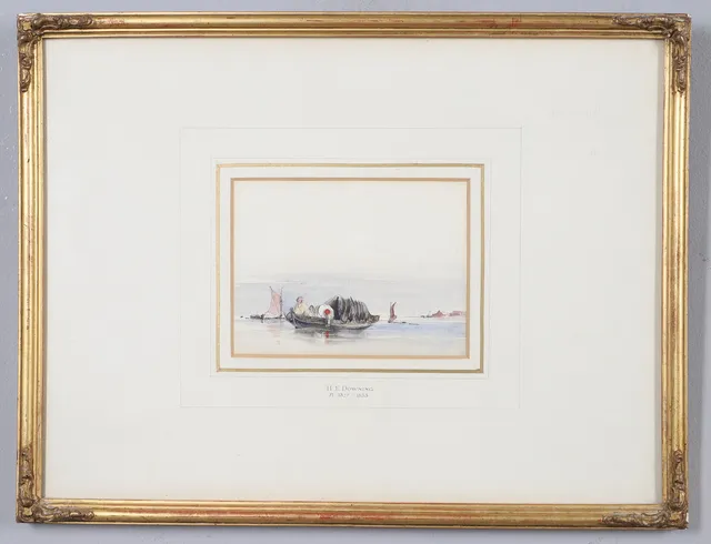 H.E. DOWNING (FL. 1827-1833). 'FISHING BOATS'.