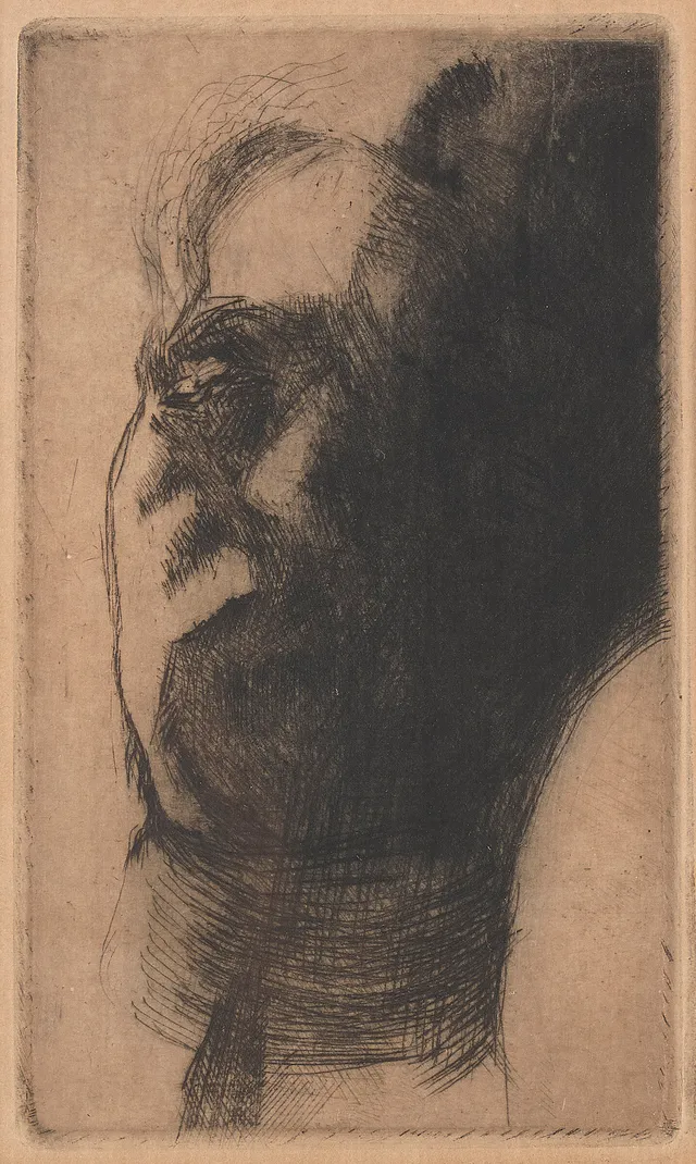 Ness, Bjarne — "Selvportrett, hode" 1923-1924