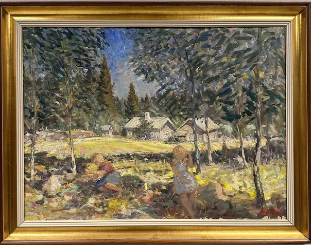GUNNAR SVENSSON. Olja på duk.