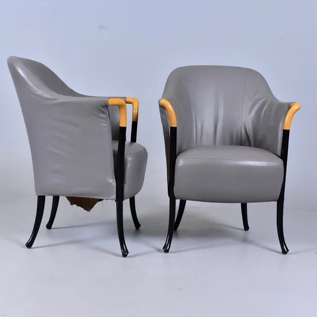 UMBERTO ASNAGO. UMBERTO ASNAGO, fåtöljer, 2 st, ”Progetti”, Giorgetti, Italien.