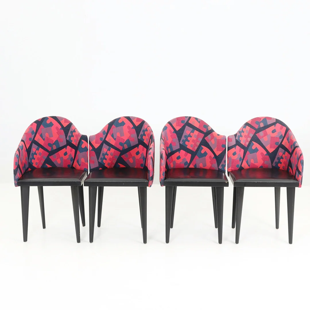 STOLAR, 4 st, italiensk design, Saporiti, 1900-talets senare del. — Armchairs & Chairs — Auktionsverket Engelholm