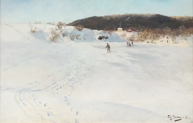 Thaulow, Frits — "Vinterdag i Norge" 1886