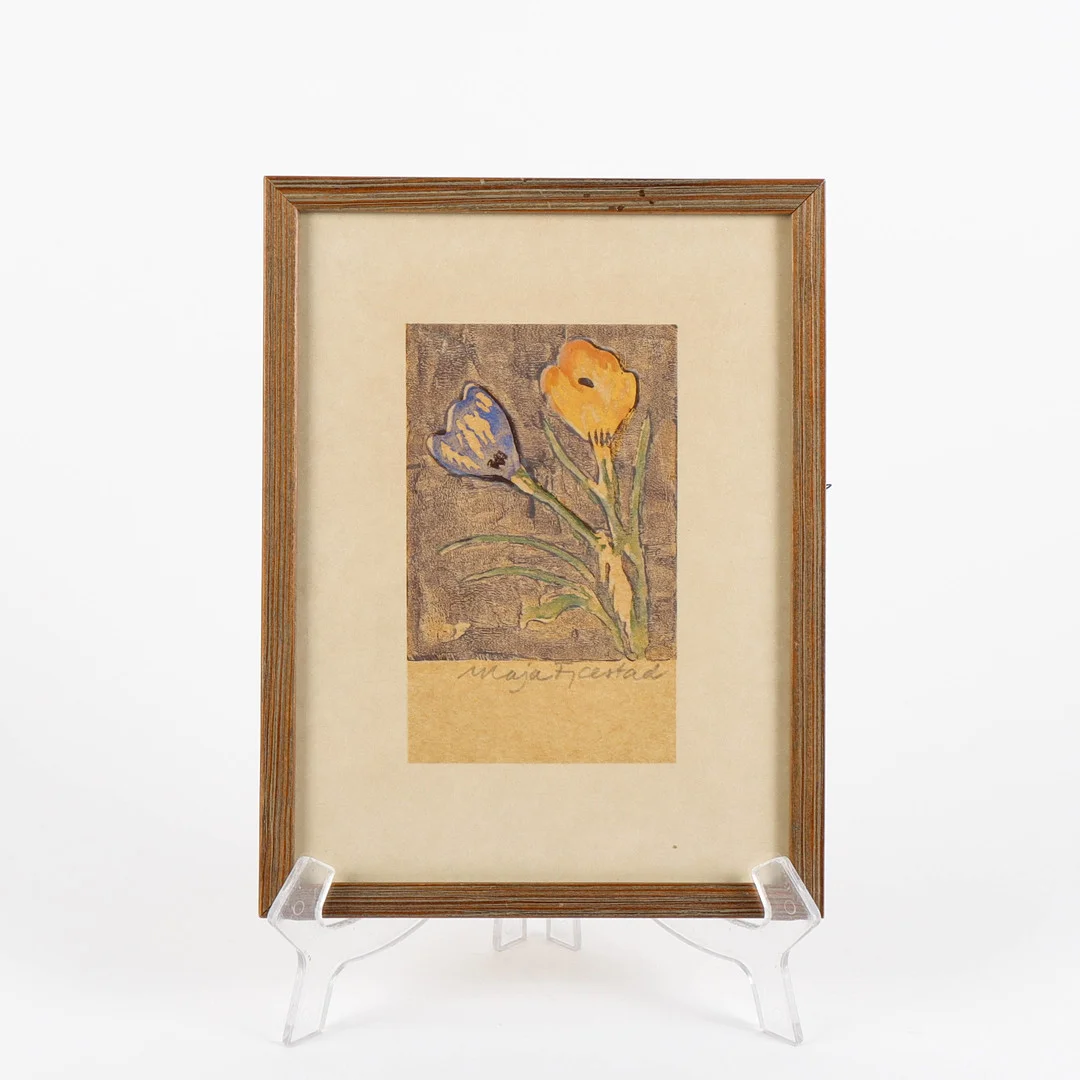 MAJA FJAESTAD. "Krokus". — Engravings & Prints — Karlstad Hammarö Auktionsverk