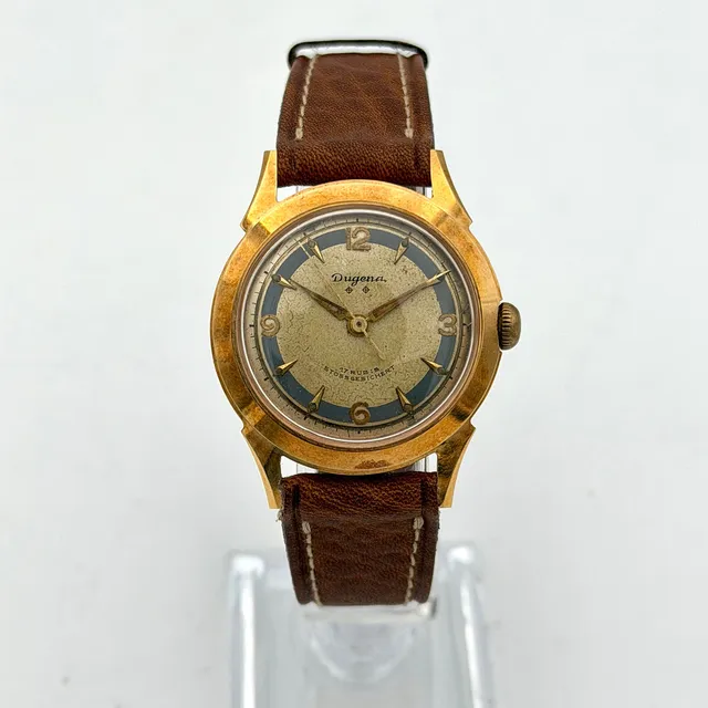DUGENA, armbandsur, 1950/60-tal, manuell, gulddoublé.