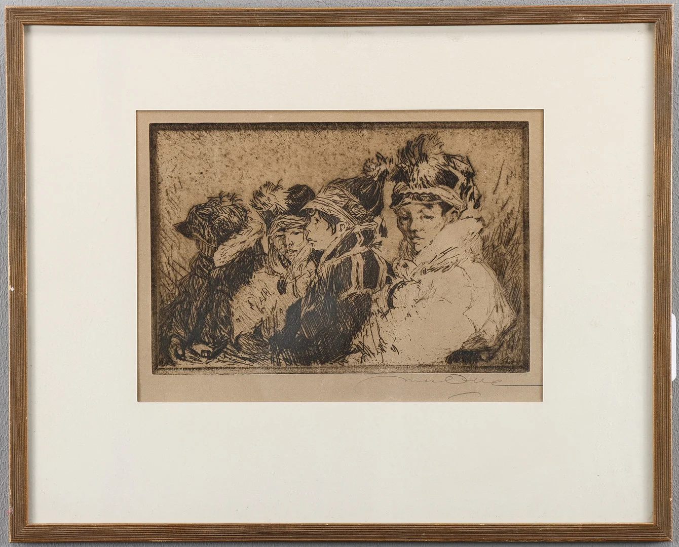 HELMER MASOLLE. Etsning, signerad. — Engravings & Prints — Karlstad Hammarö Auktionsverk