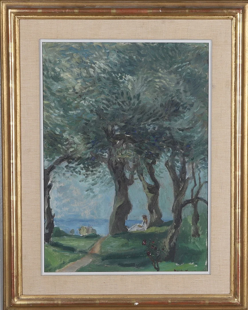 BETH ZEEH. olja på pannå, signerad. — Paintings — Gomér & Andersson Norrköping