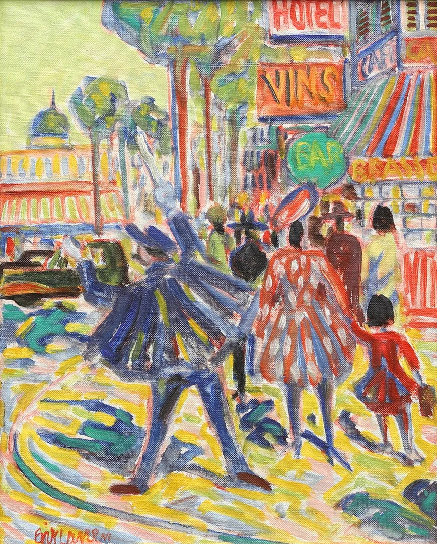 ERIK LARSEN (1902-1965). Motiv från Paris, olja på duk, signerad. — Paintings — Garpenhus Auktioner
