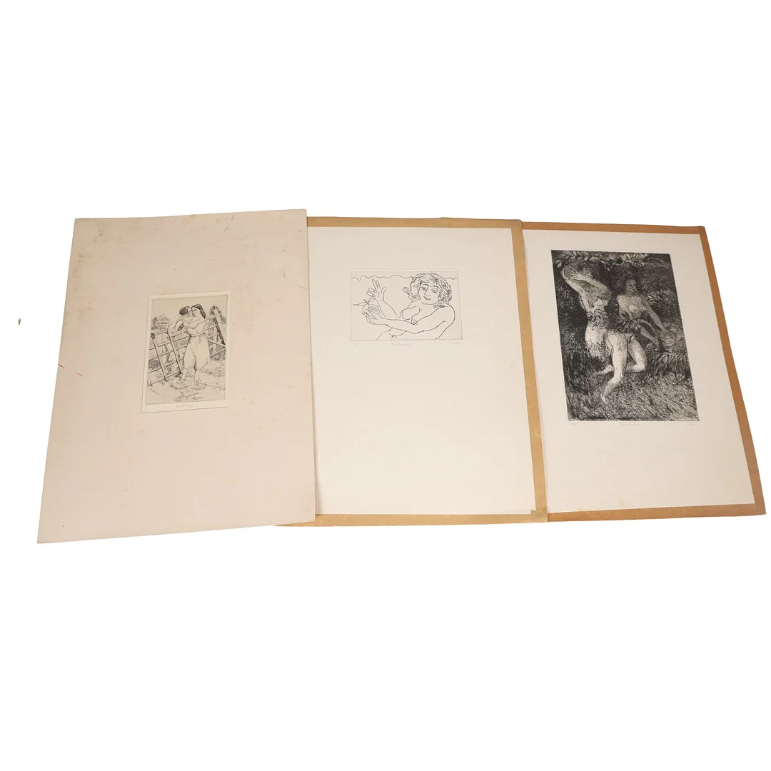 PHILIP OSWALD JENNINGS, ARE, ARCA (BRITISH 1921-1983) THREE PENCIL SIGNED LITHOGRAPHS (3). — Engravings & Prints — Bishop & Miller