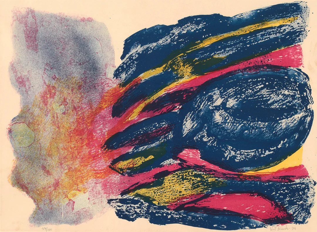 Rumohr, Knut — Komposisjon, 1974 — Kunst/Grafikk — Blomqvist