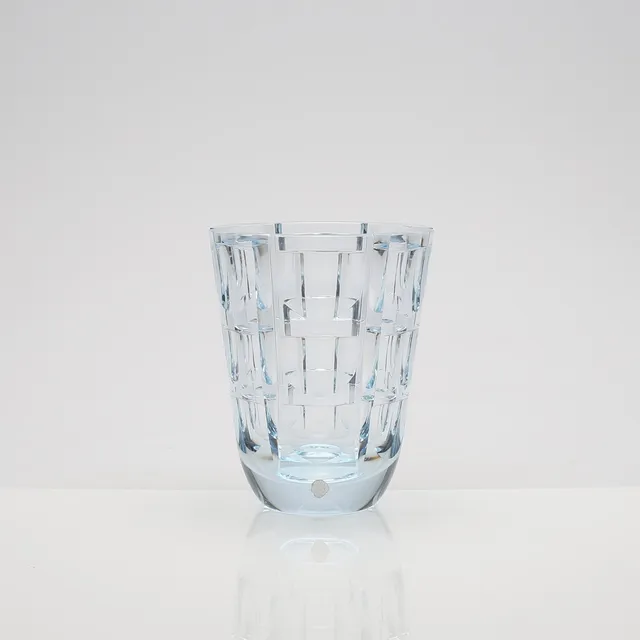 SIMON GATE. Vas, glas, "Tusen fönster", Orrefors, signerad.
