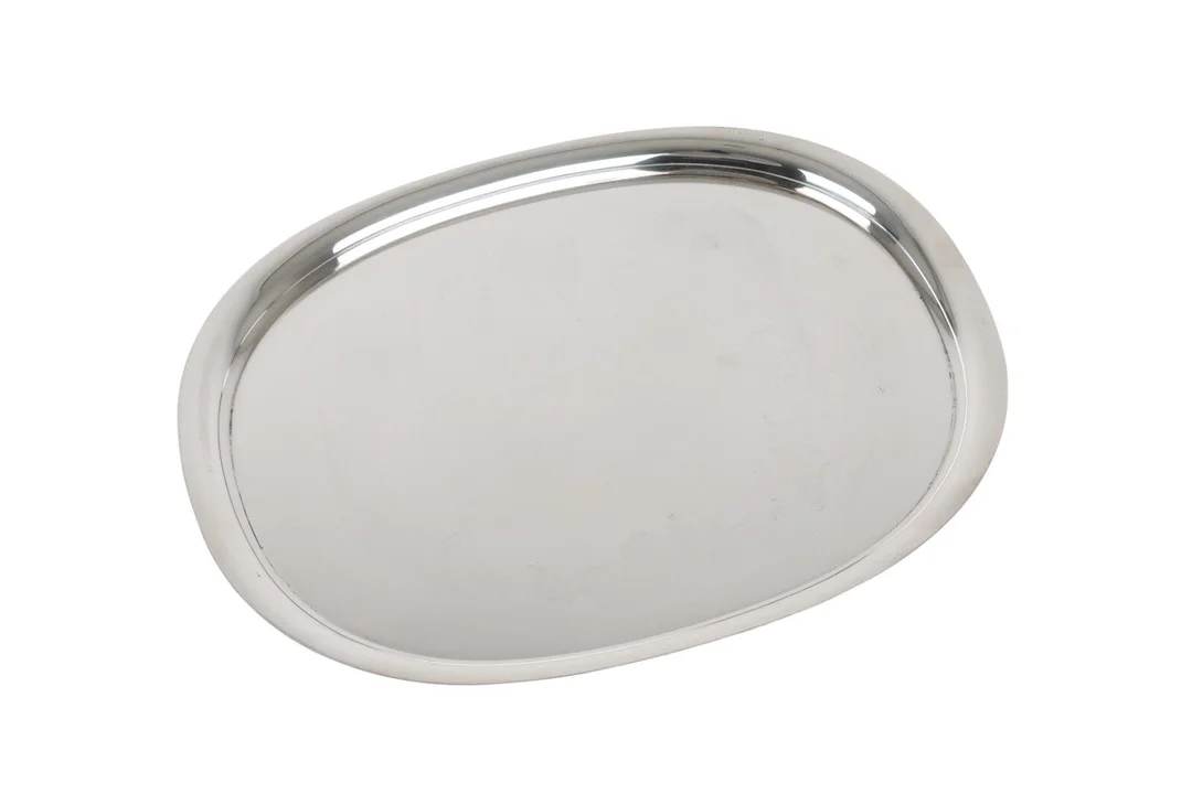 Piet Hein (1905-1996) for Georg Jensen: Superellipse tray of sterling silver, dessin 1146C — Silver, bronze, copper and pewter/Hollowware — Lauritz