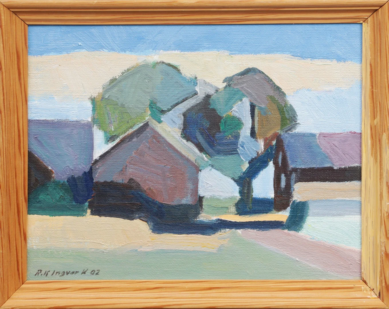 ROLF INGVAR KARLSSON. OLJA, på pannå, signerad. — Paintings — Kalmar Auktionsverk