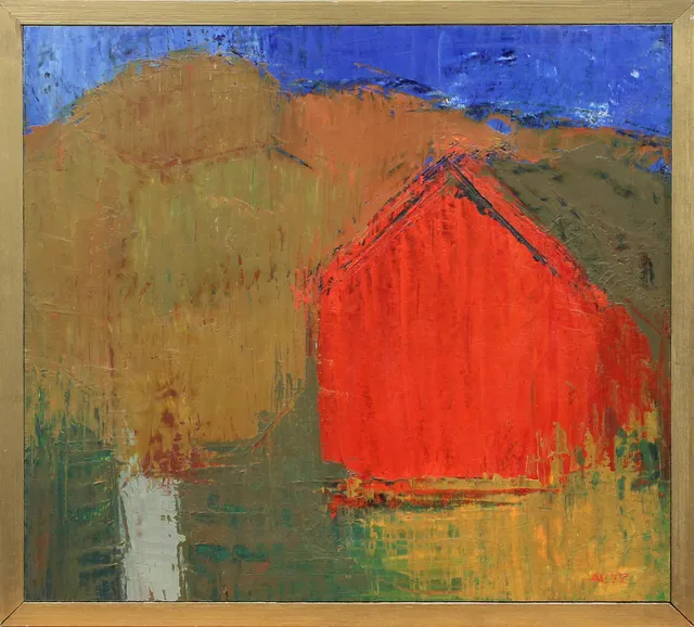 ANDERS LINDGREN. OLJA, på pannå, signerad, 1975.