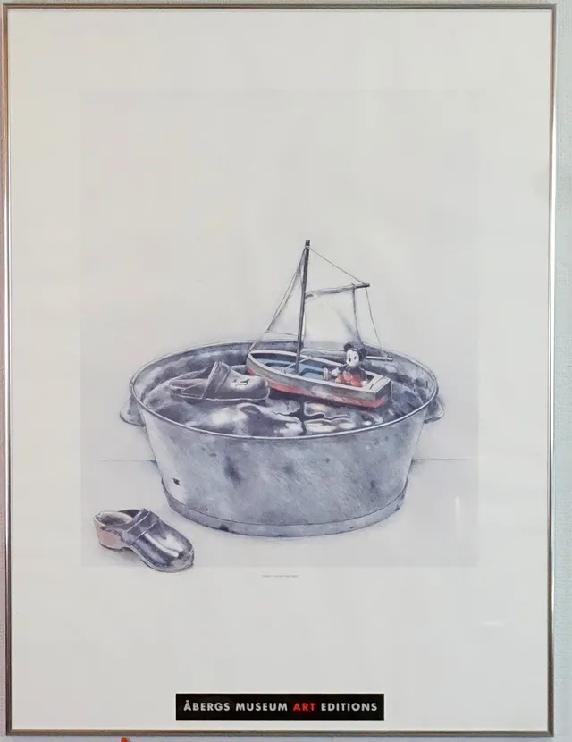 LASSE ÅBERG, affisch, "Sailing", Åbergs museum art edition.