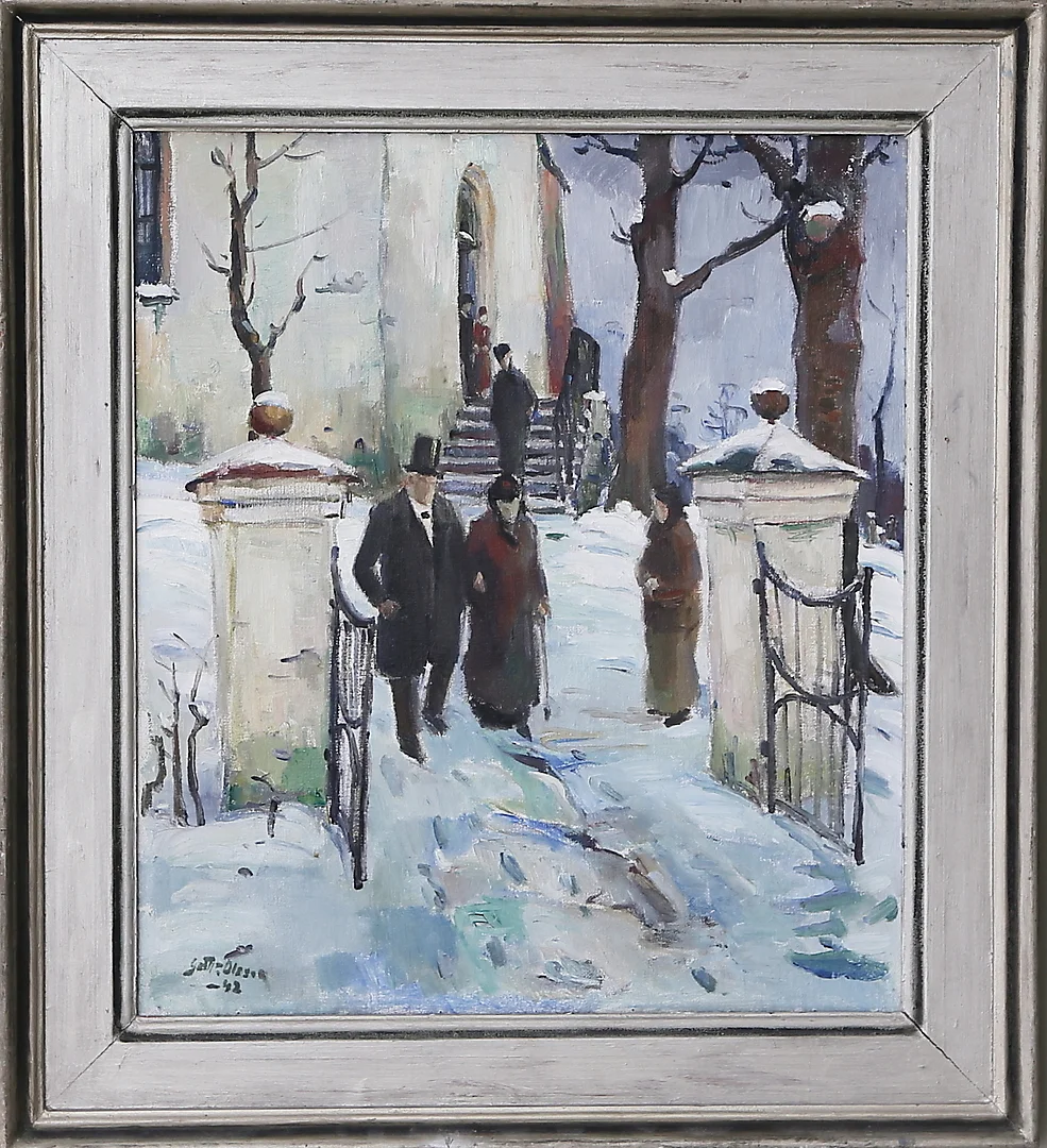 GOTTFRID OLSSON. Olja på duk, signerad. — Paintings — Kalmar Auktionsverk