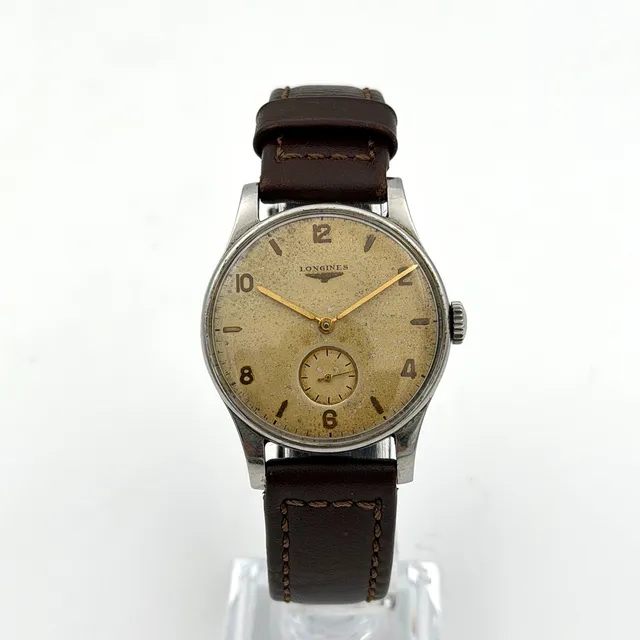 LONGINES, armbandsur, 1940/50-tal, manuell, stål.