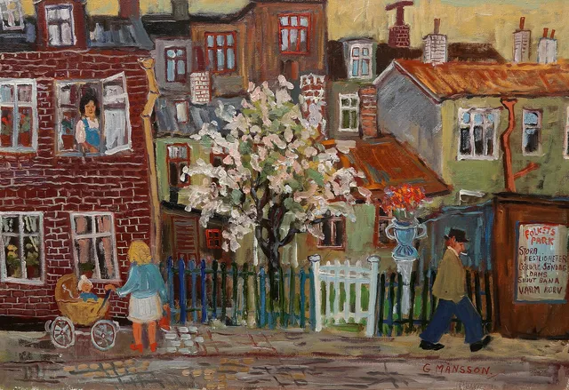 GÖSTA MÅNSSON (1924 - 2009). olja på duk signerad.