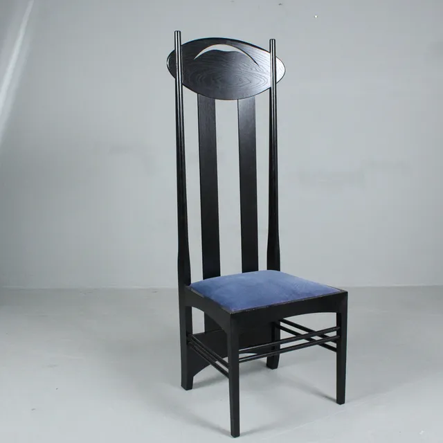 CHARLES RENNIE MACKINTOSH (1868-1928). Für Cassina, Stuhl, Modell '' Argyle '' 1970er, Italy.