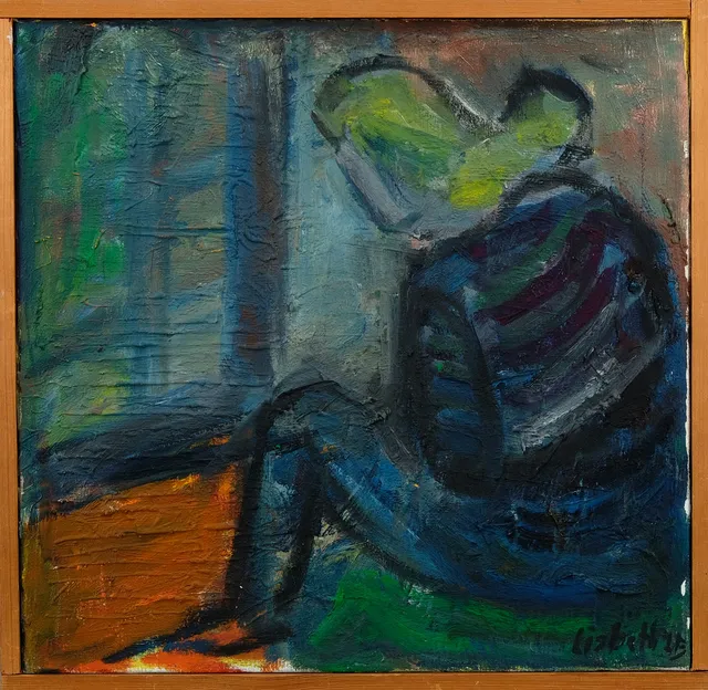 LISBETH LINDQVIST FORSBERG. Olja på duk, "Medidation".